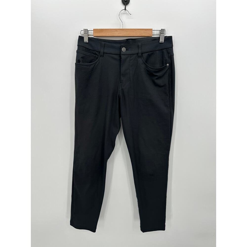 Lululemon Navy Blue ABC Slim-Fit 5 Pocket Pant 28R Warpstreme Work Career Casual
